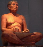 Scribe assis